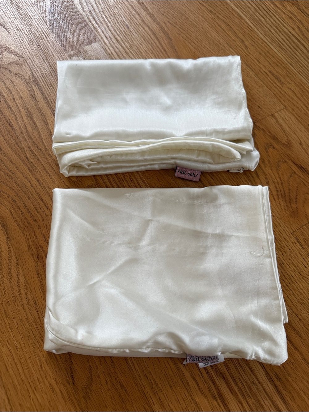 kitsch satin pillow covers bundle of 2